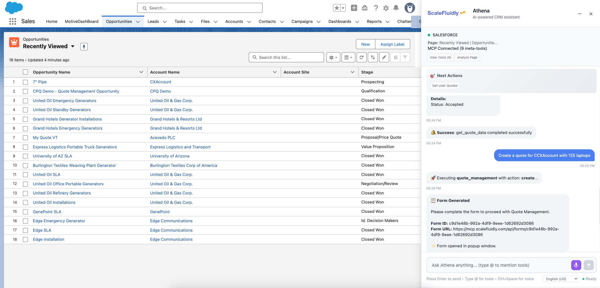 CRM Assistant Screenshot